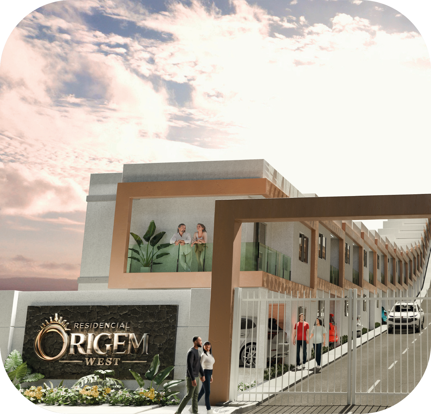 Fachada do Residencial Origem West