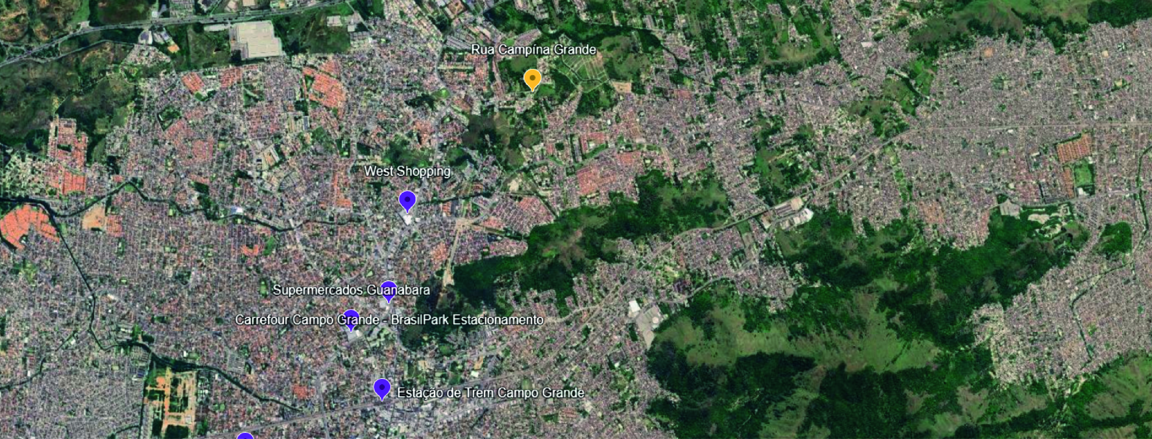 Mapa da localização do Residencial Origem West